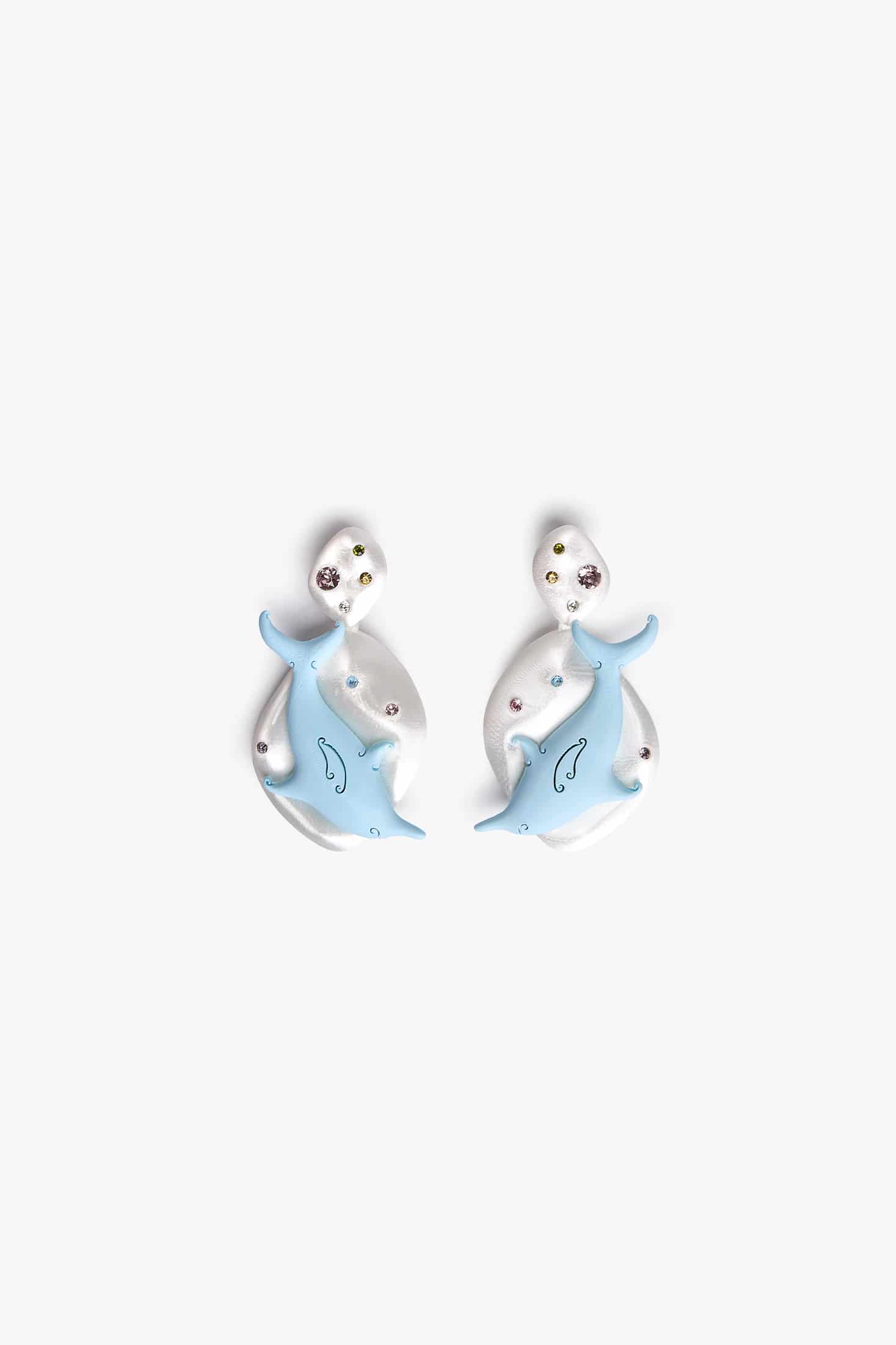 Aretes Delfin Doble - miniatura 1