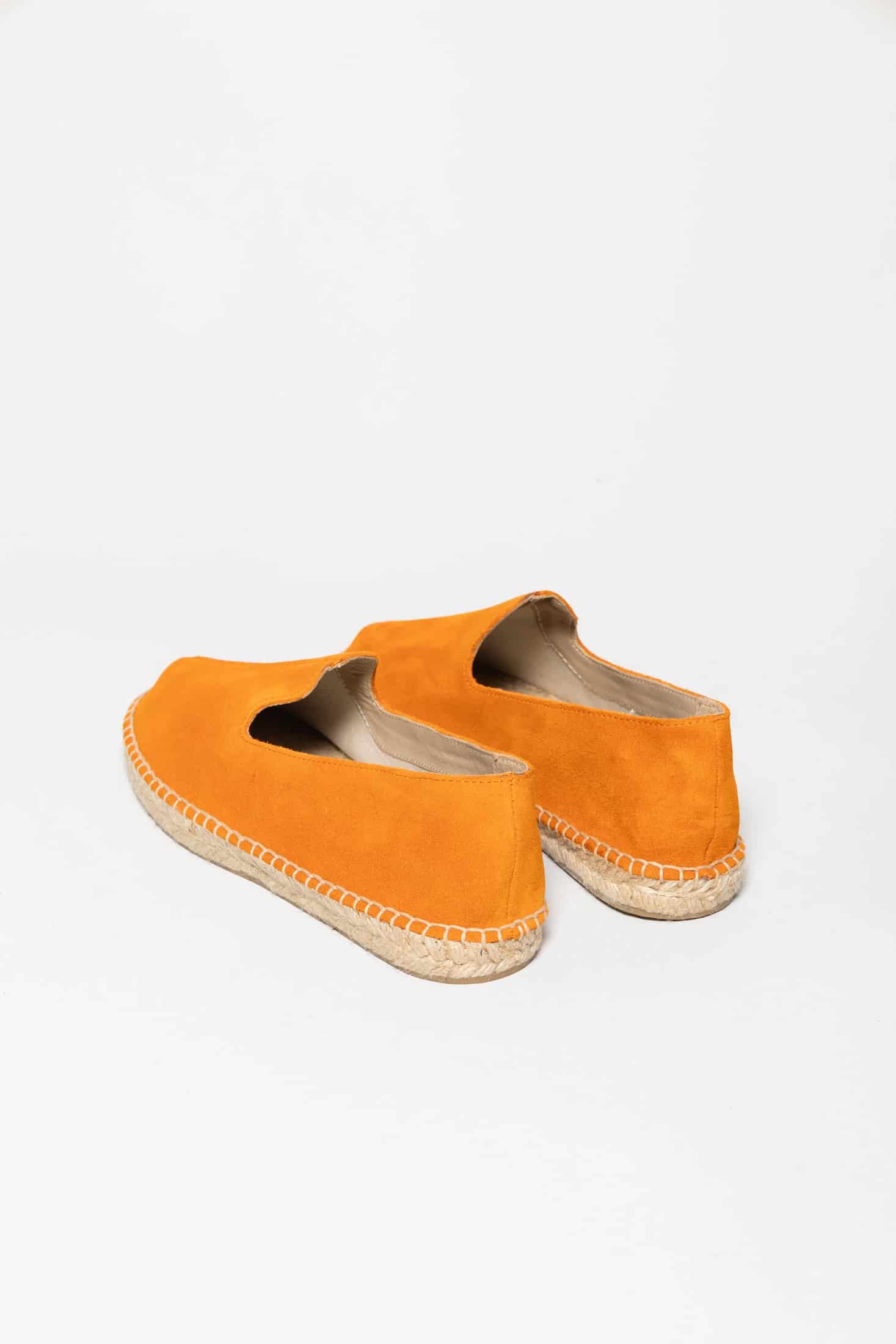 Men's leather espadrille tangerine - miniatura 3