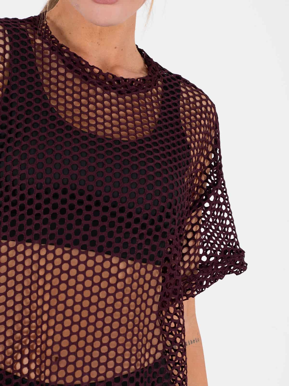 Tulum camiseta malla uva oscuro - miniatura 4