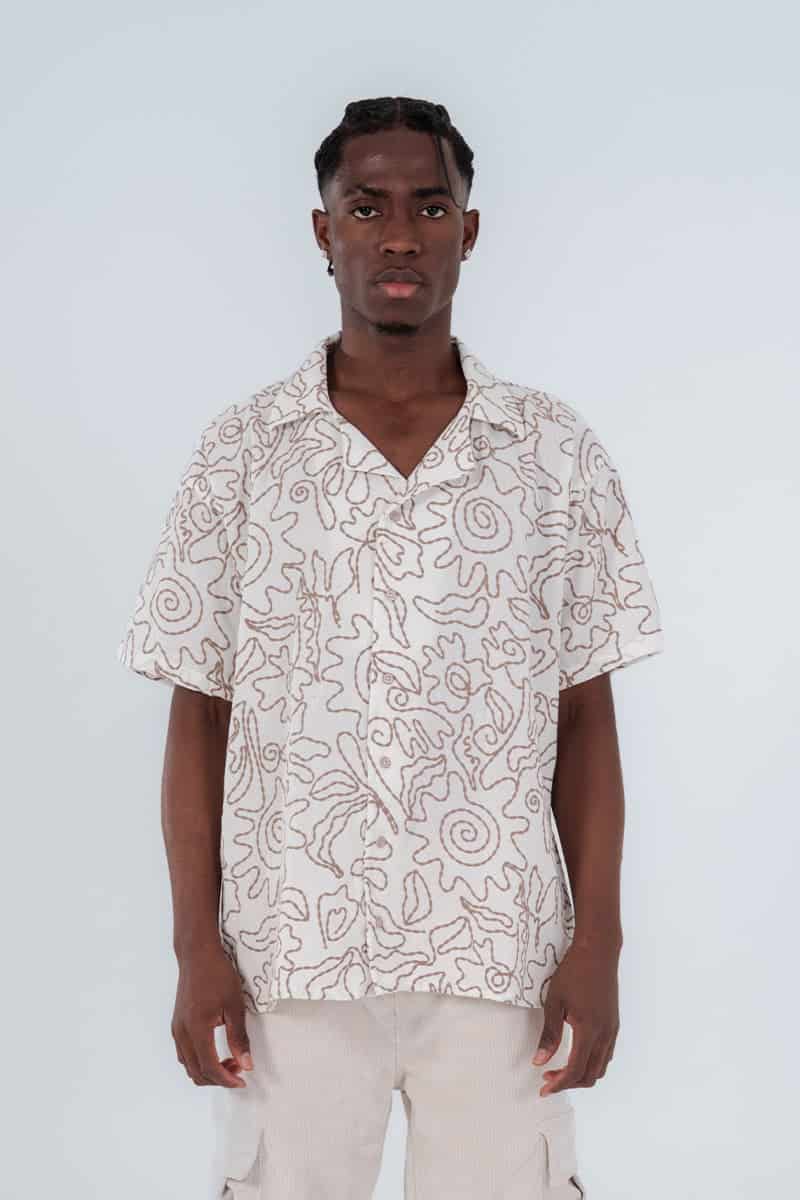 Camisa moda coral - miniatura 1