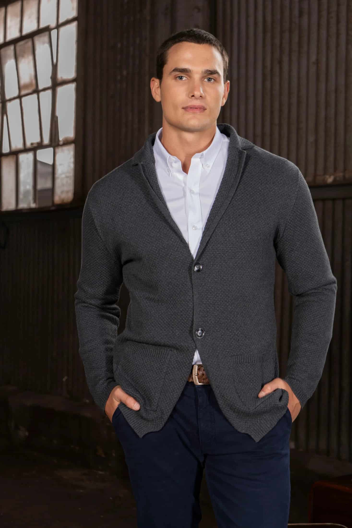 Blazer Bermond Hombre Gris Oscuro - miniatura 1