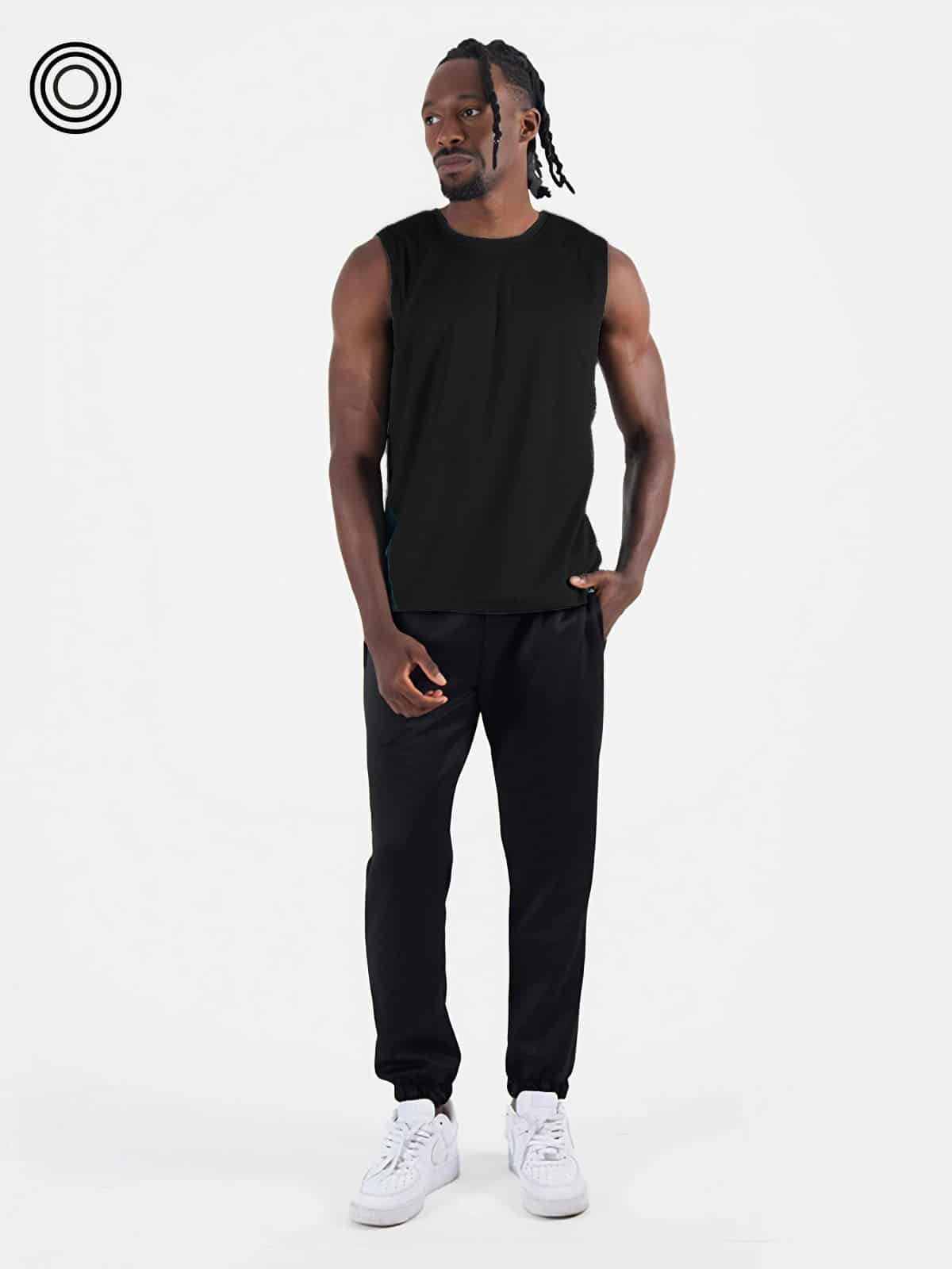 Camisilla hombre mesh negra - miniatura 2