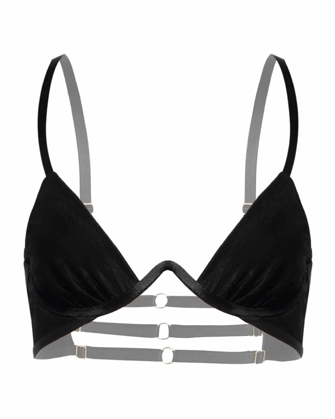 Brasier brillante - SO SEXY NEGRO Talla: XL - miniatura 2