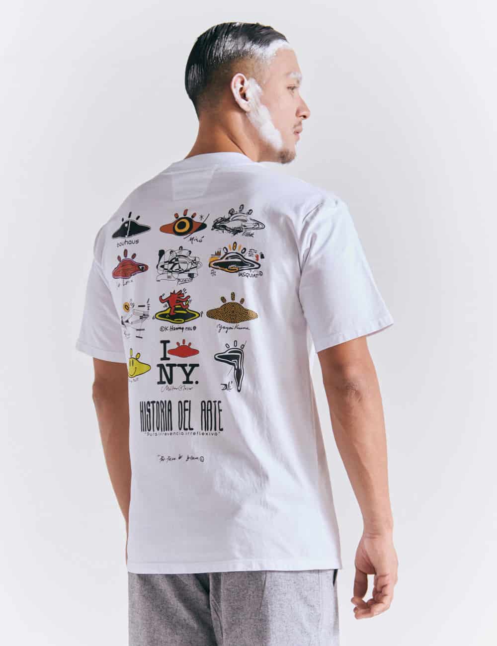 Camiseta Oversize Historia del arte  blanco Hombre - miniatura 9