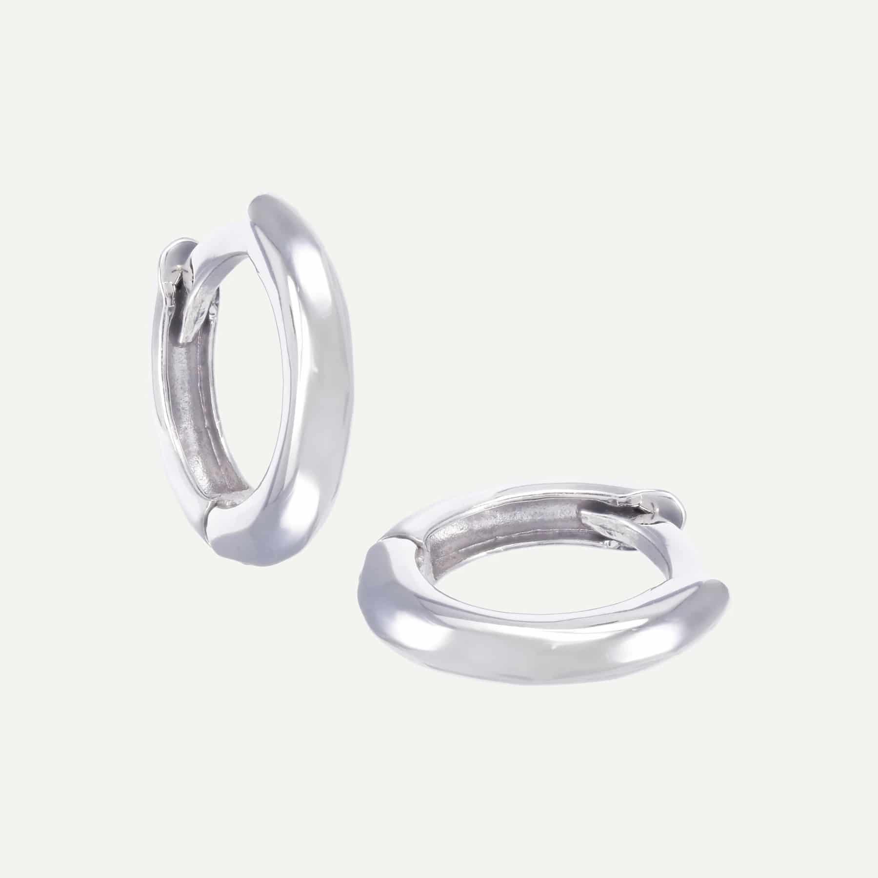 Arete Huggies lisas charms - miniatura 2
