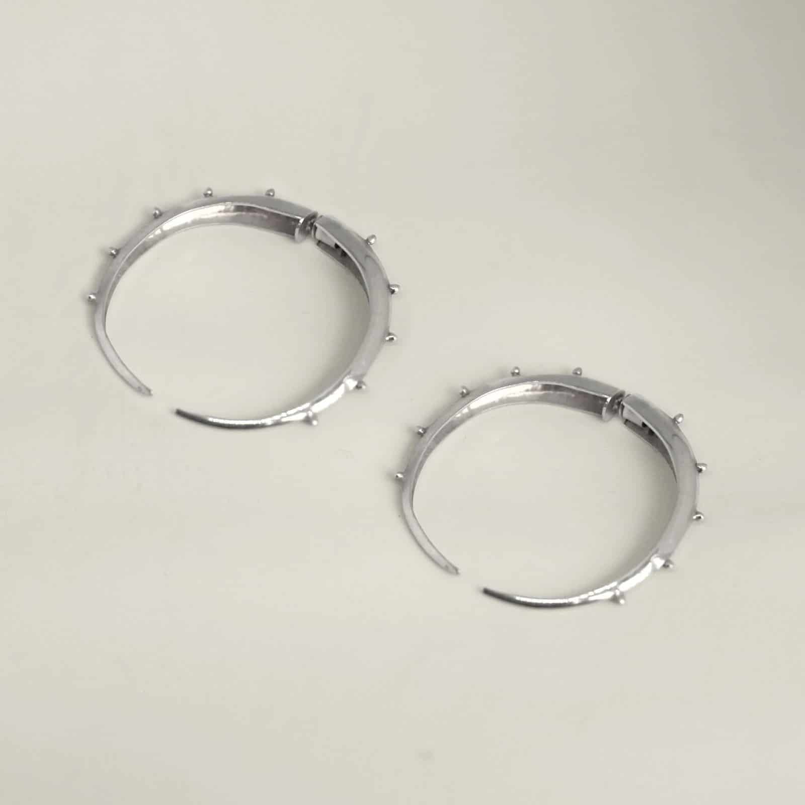 Crescent Hoops Silver - miniatura 1