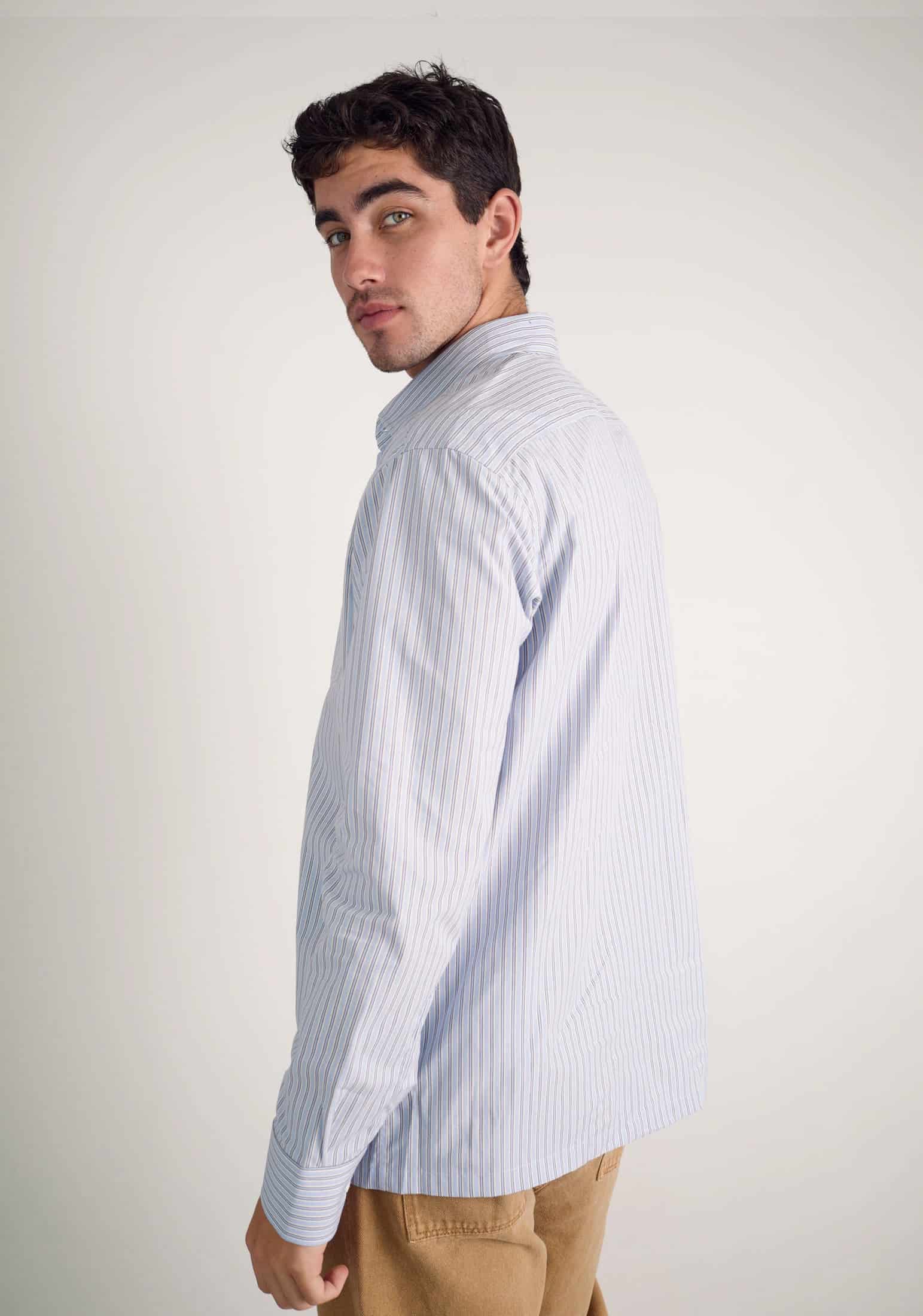 Camisa H CI Jamaica Rayas Grd Azul Claro - miniatura 6