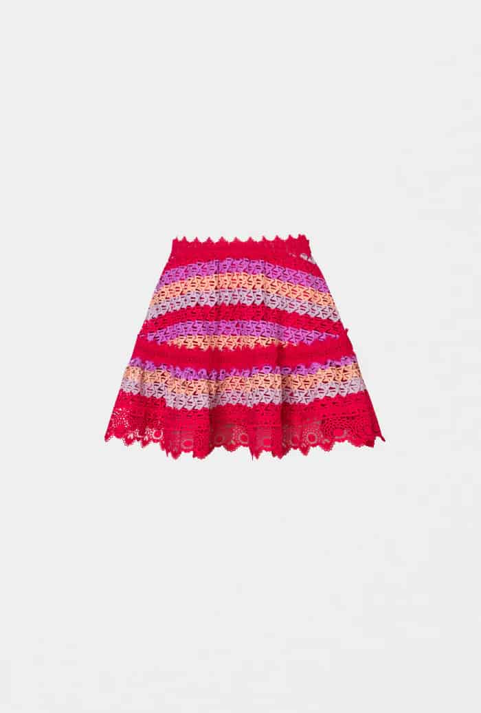 SOLEDAD MINI SKIRT RASPBERRY - miniatura 1