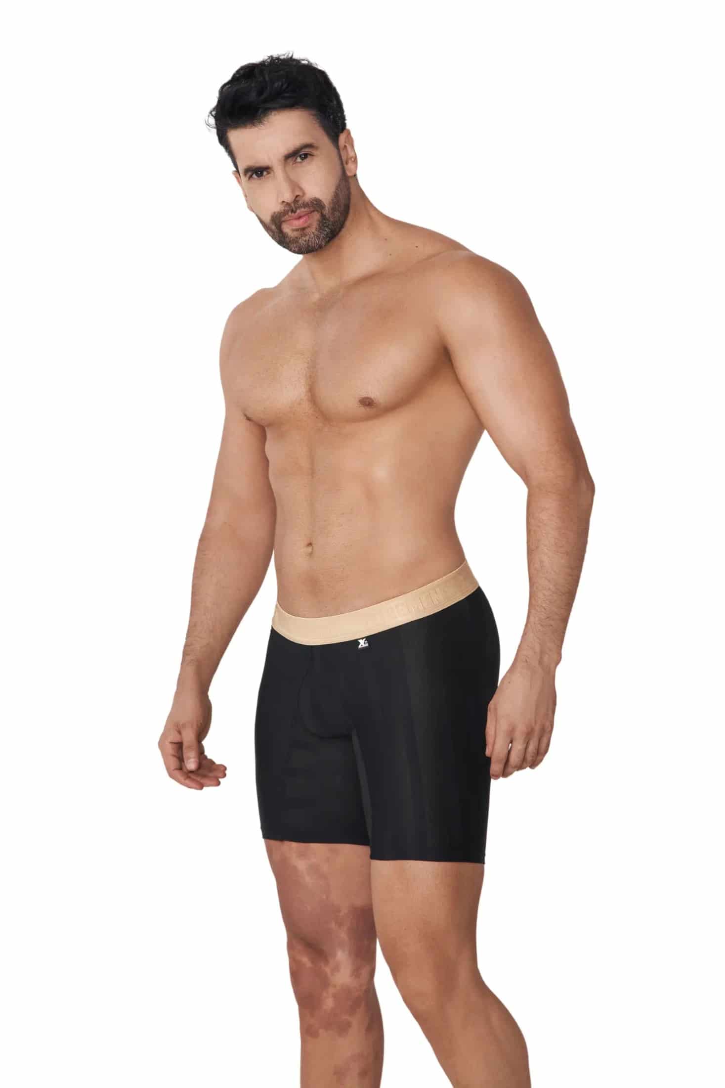 BOXER MICROFIBRA DESAGUJADO MALLA GRIS OSCURO - miniatura 1