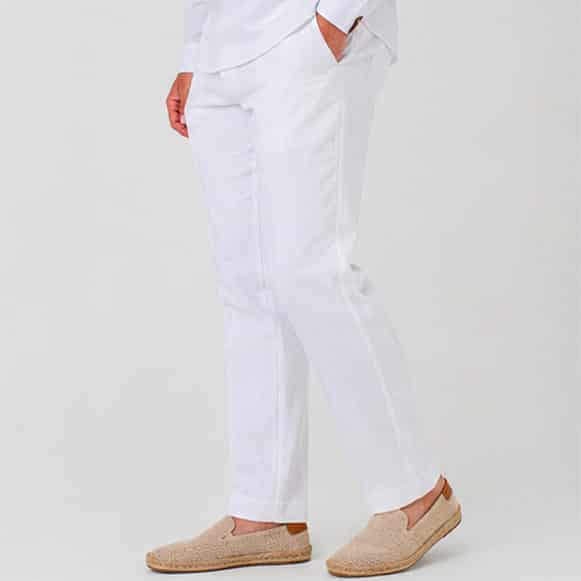 PANTALON 100% LINO HOMBRE - miniatura 8