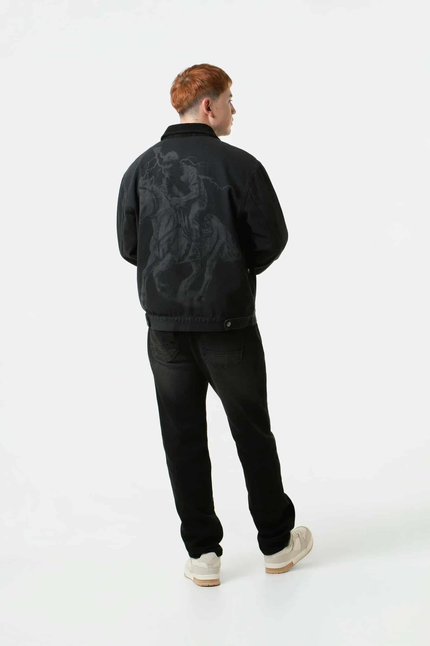 CHAQUETA BOXY COLOR GRIS OSCURO - miniatura 5