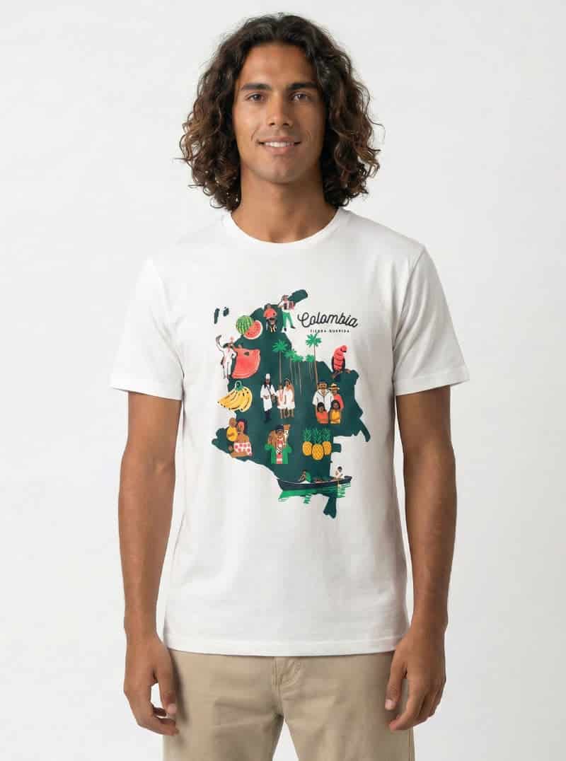 CAMISETA HOMBRE MAPA ETNICO - miniatura 1