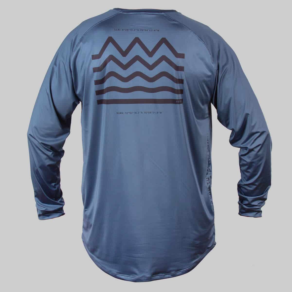 JERSEY AGUA Y MONTAÑA MANGA LARGA AZUL PETROLEO - miniatura 1