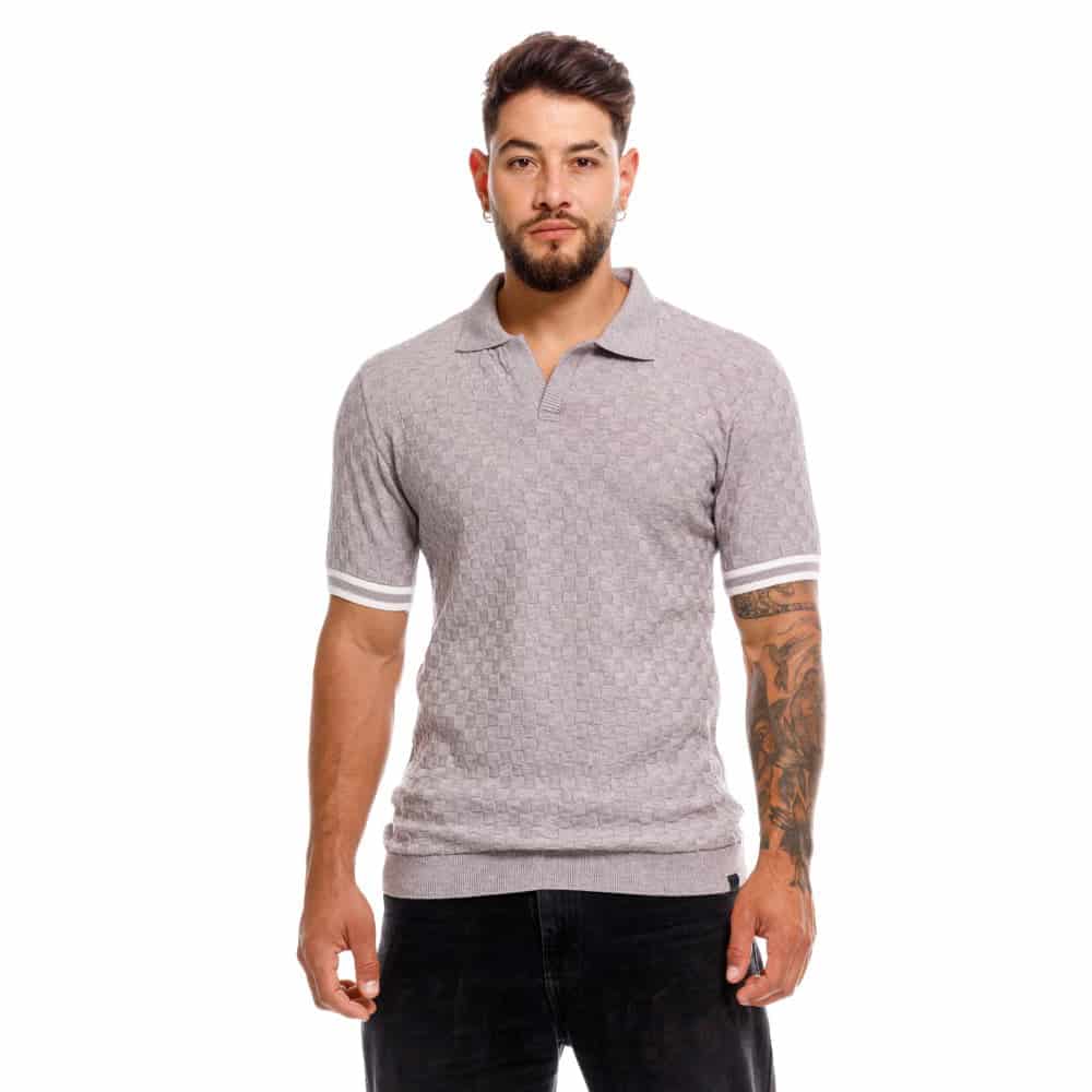 CAMISETA POLO ATLANTA GRIS - miniatura 2
