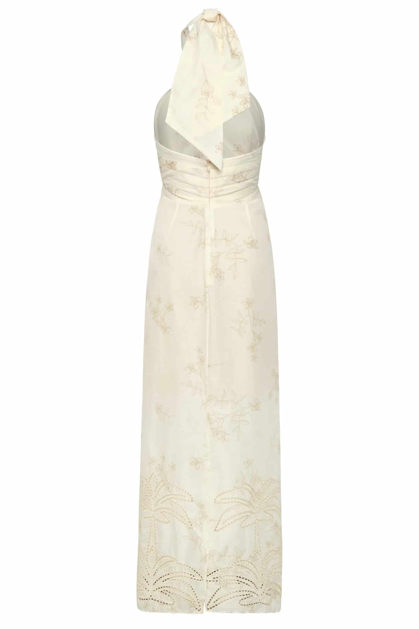 Costa del Sol Cotton Eyelet Midi Dress / Ivory Guayacanes - miniatura 3