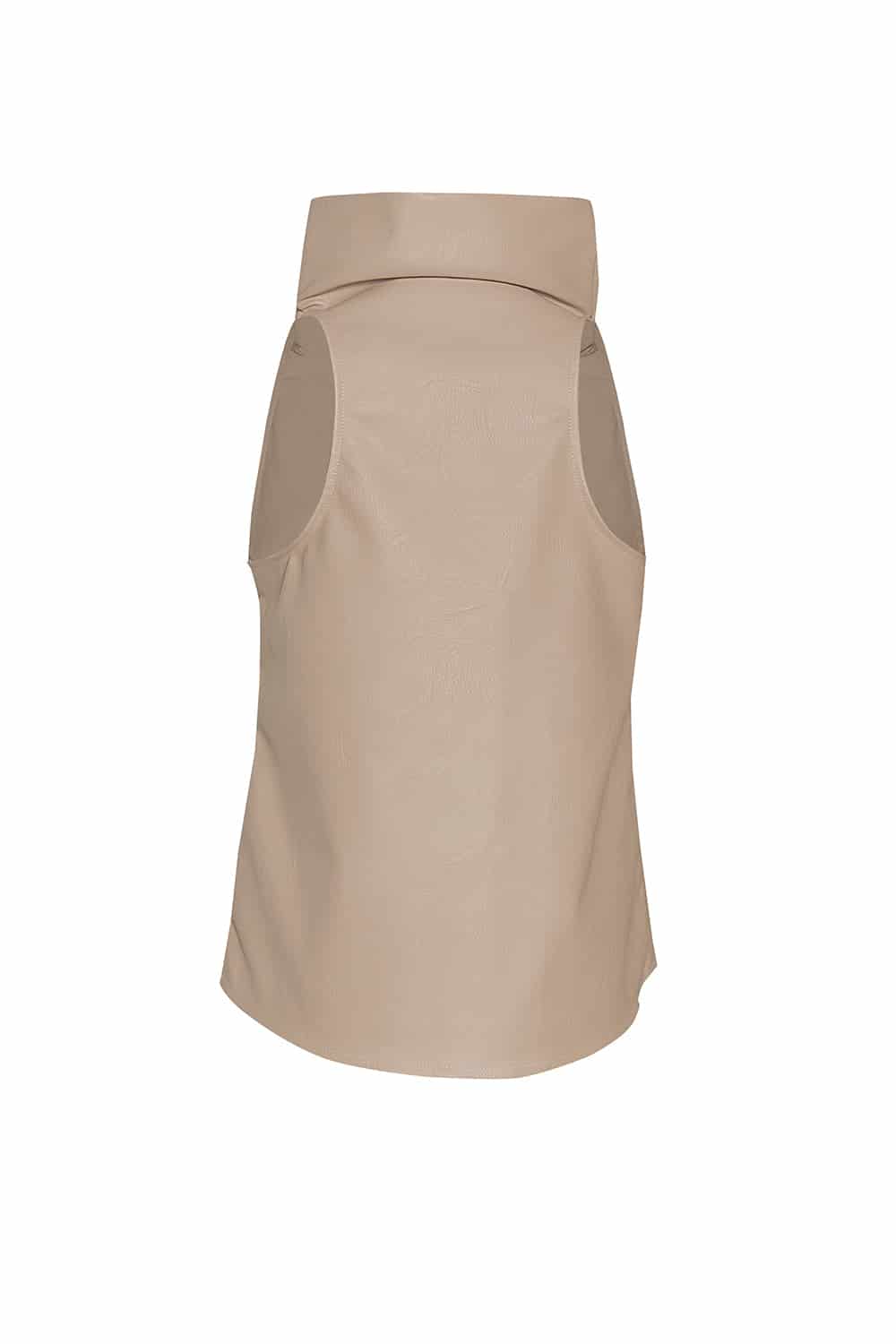 Blusa Noche de Lirios Beige cuerina - miniatura 3