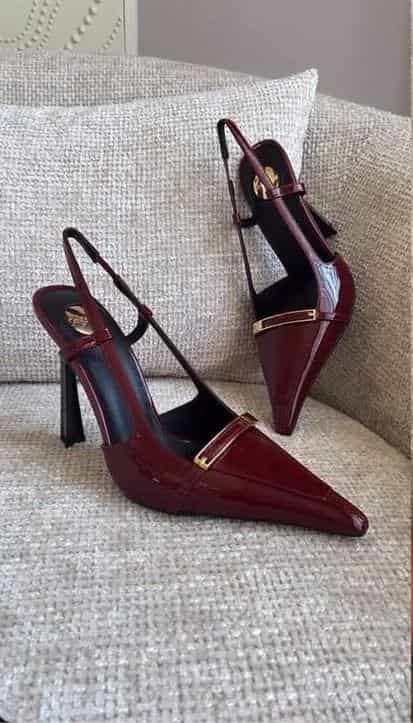 STILETOS YSL VINOTINTO - miniatura 2