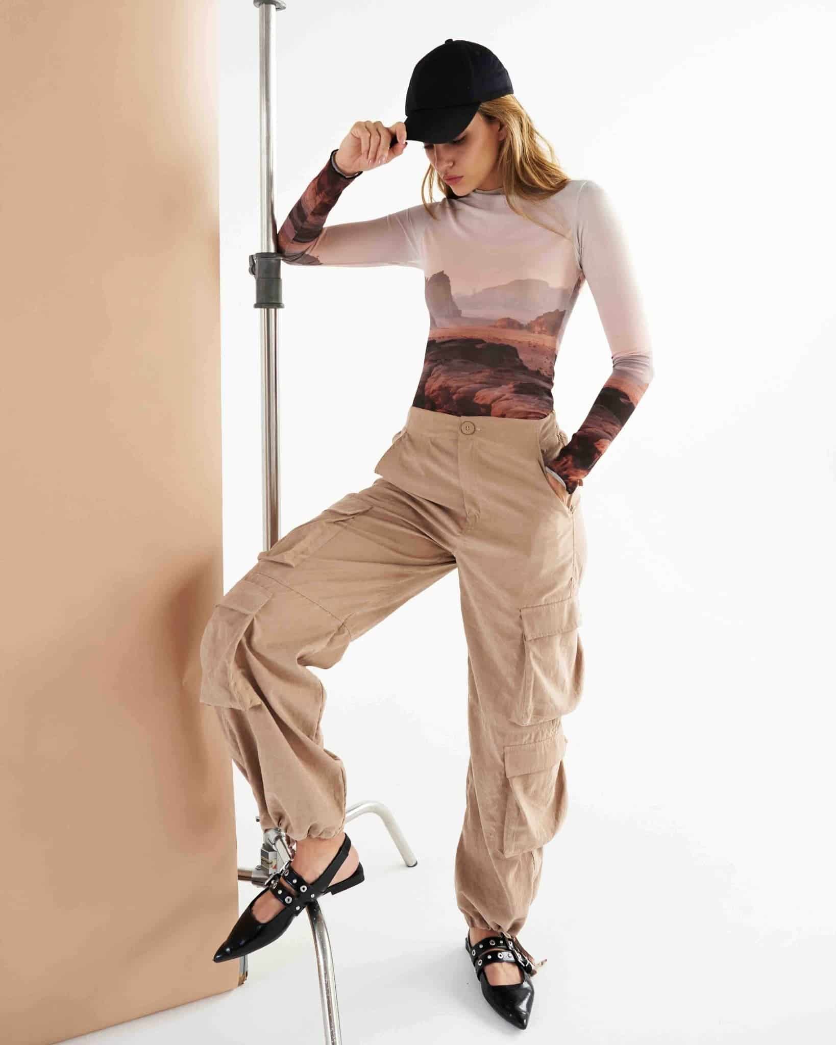 COFFEE PARACHUTE PANTS - miniatura 6