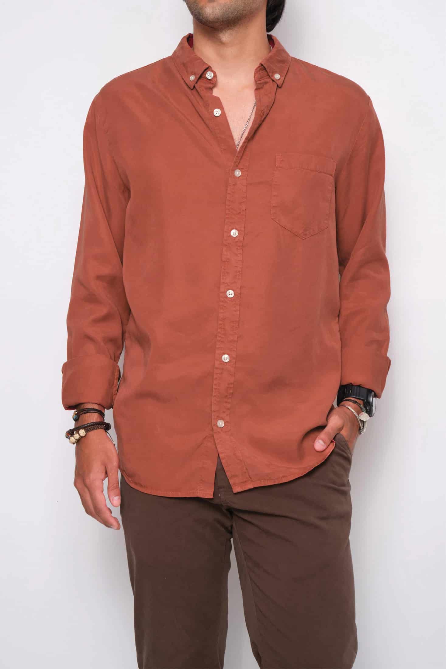 CAMISA LYOCELL BRICK - miniatura 1