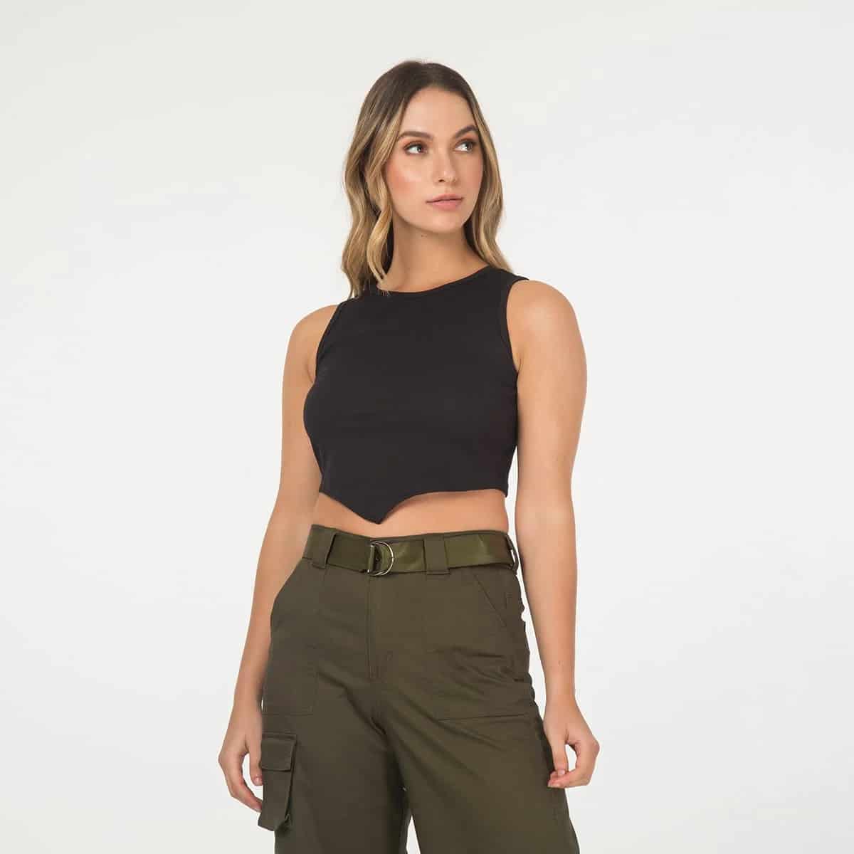 Blusa Crop Top Basica Melina - miniatura 5