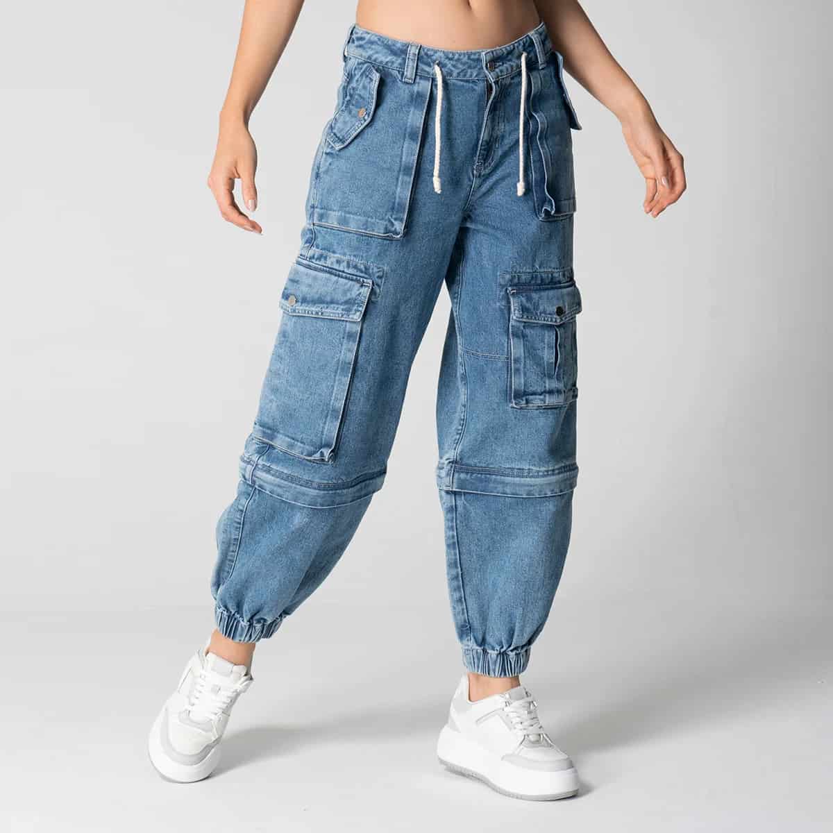 Pantalon Denim Jogger Convertible Fear - miniatura 4