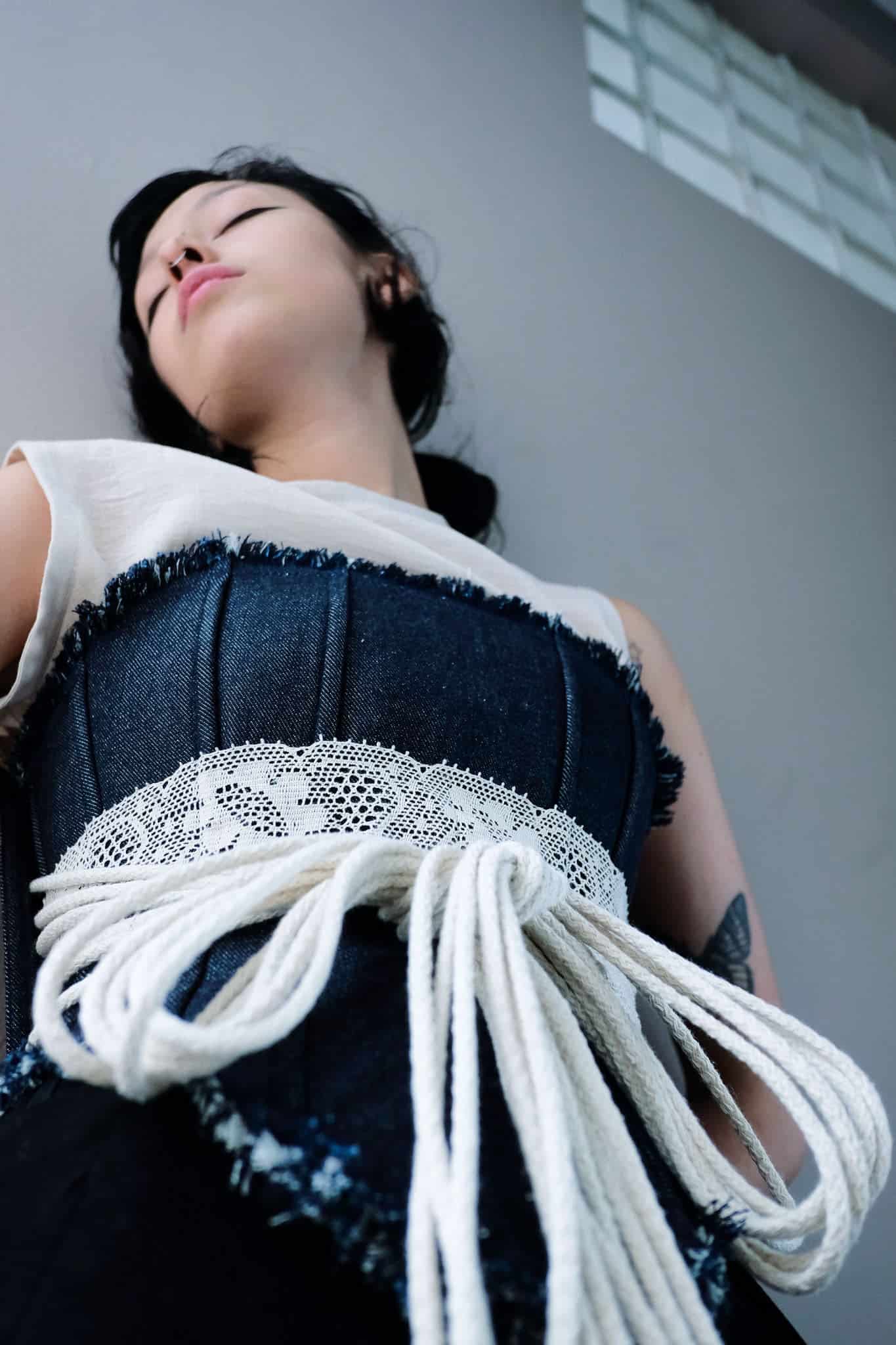Corset Piel largo Guipure - miniatura 1