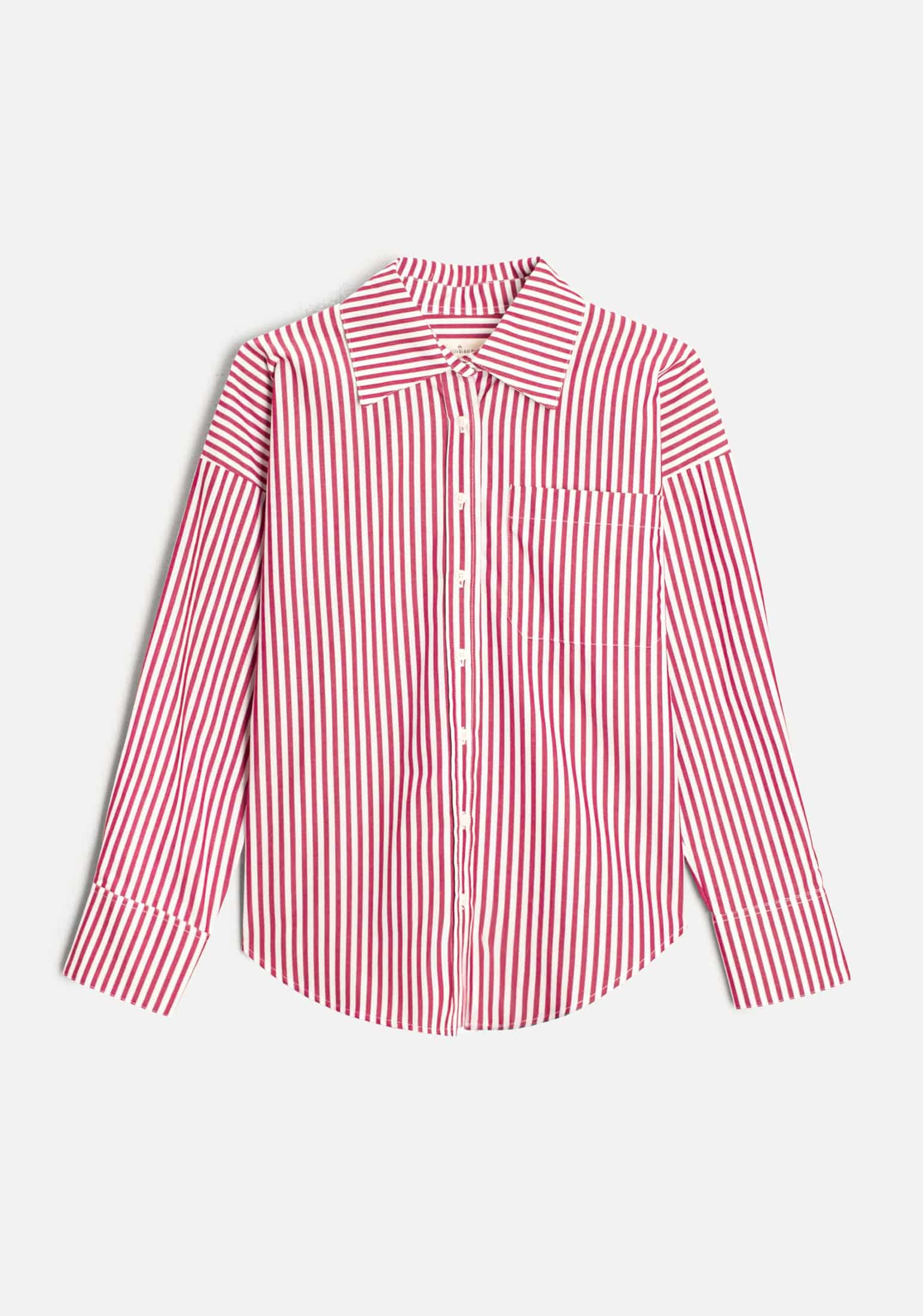 Camisa M Antonella Rayas Cereza - miniatura 1