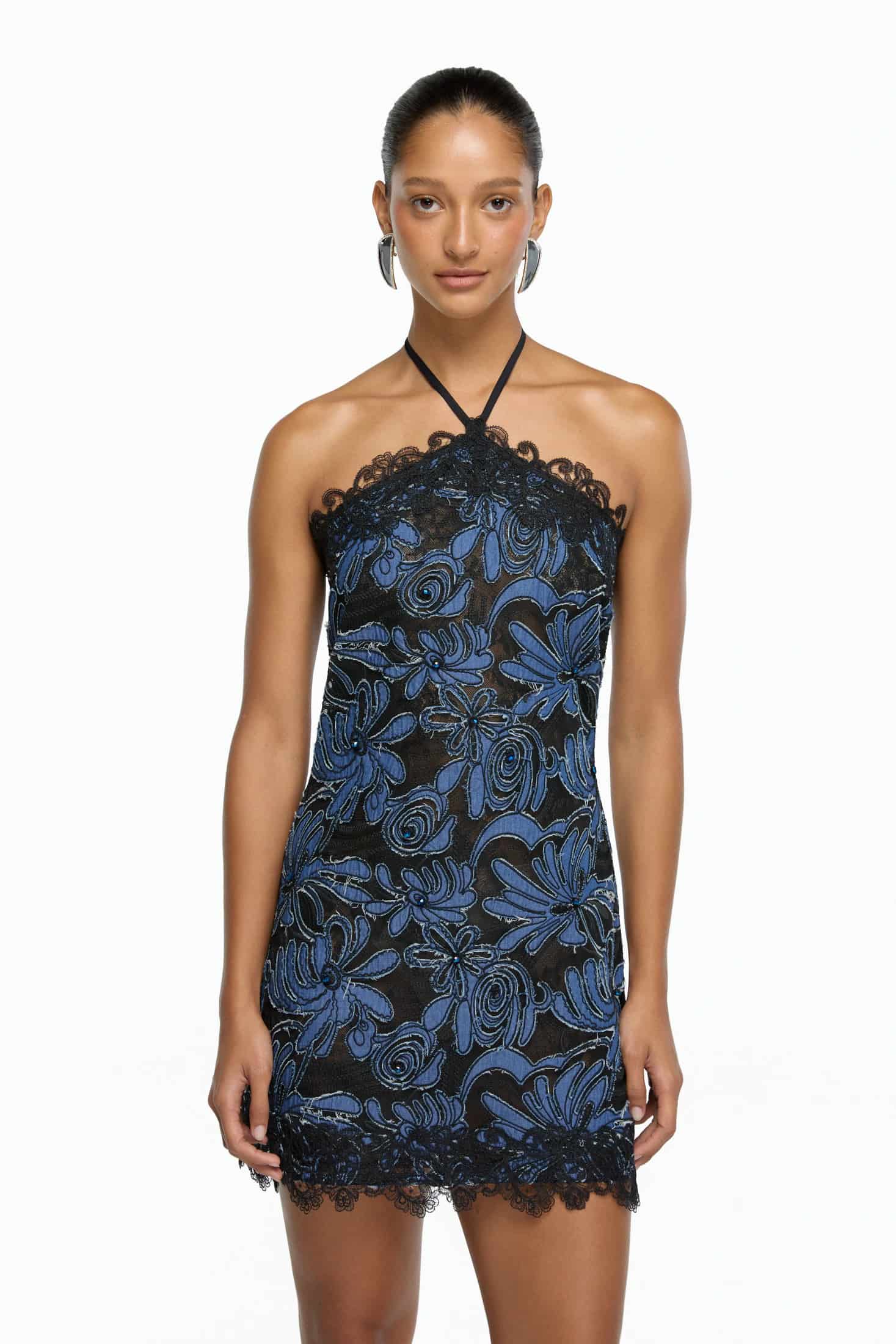 MYSTIQUE MINI DRESS NAVY - miniatura 1