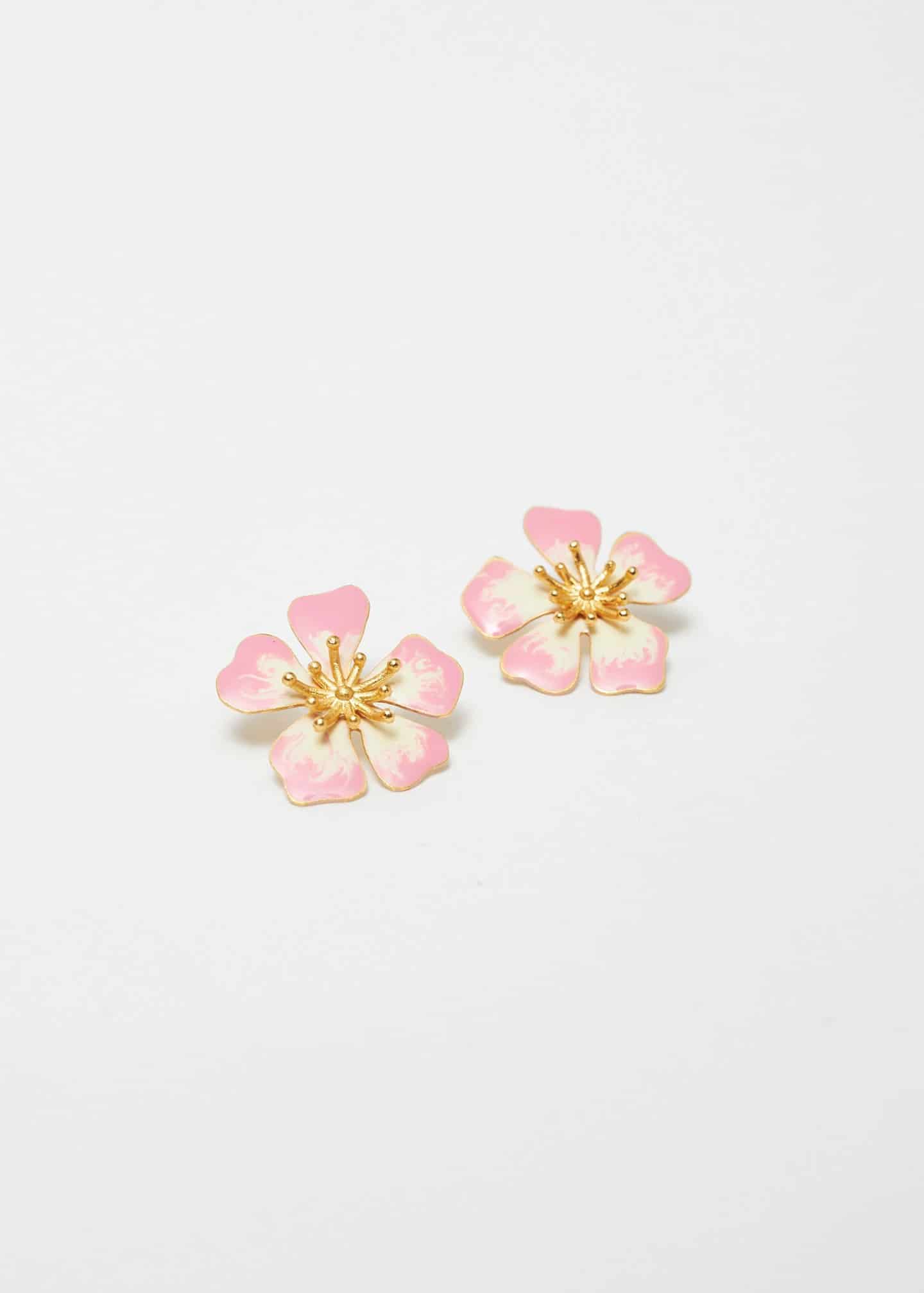 Aretes Aurora midi Rosa Swirl - miniatura 1