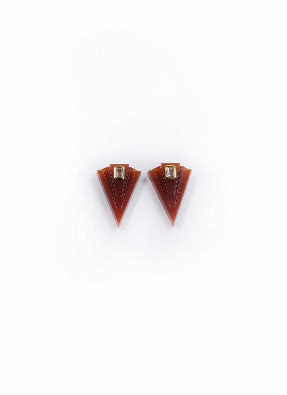 JVxTH - M BORDEAUX EARRINGS - miniatura 1