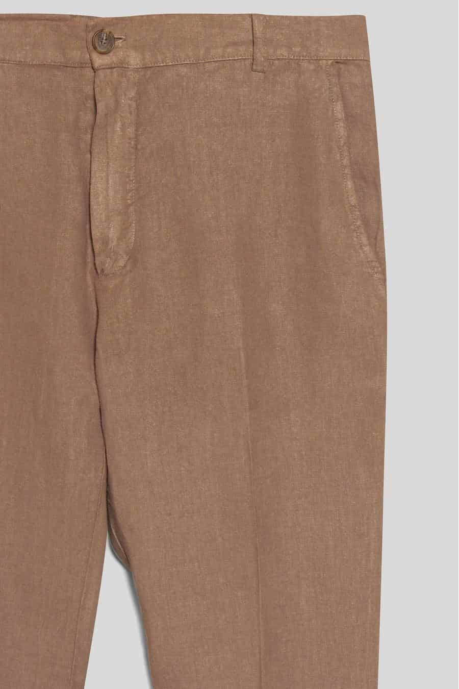 Men's linen pants leather donato - miniatura 2