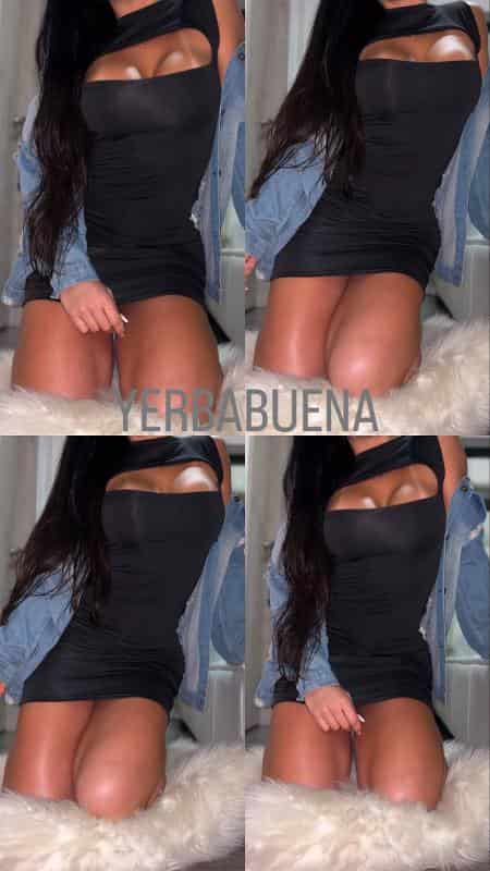 VESTIDO ESCOTE NEGRO - miniatura 2