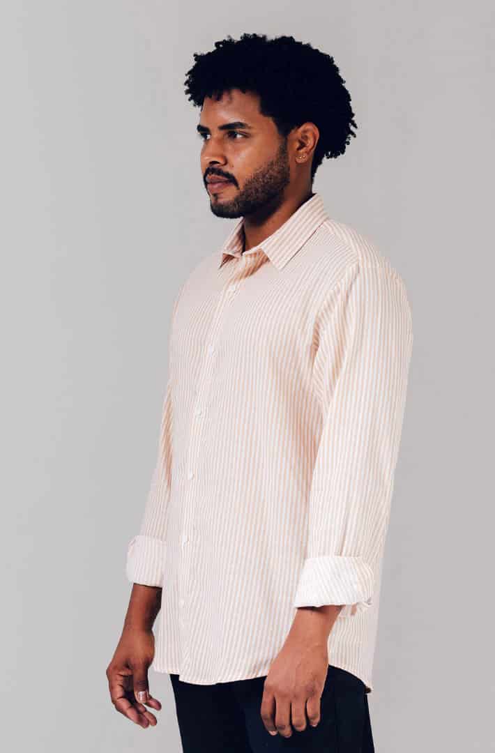Camisa blanca rayas curuba - miniatura 3