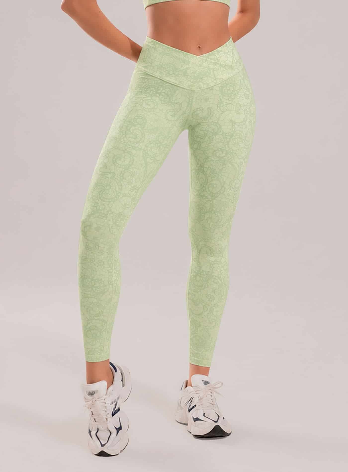 LEGGINS DEPORTIVO EN TELA KIARA SUBLIMADA PRETINA CRUZADA - miniatura 1
