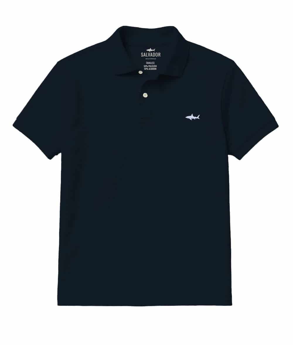 CAMISETA POLO AZUL OSCURA - miniatura 1