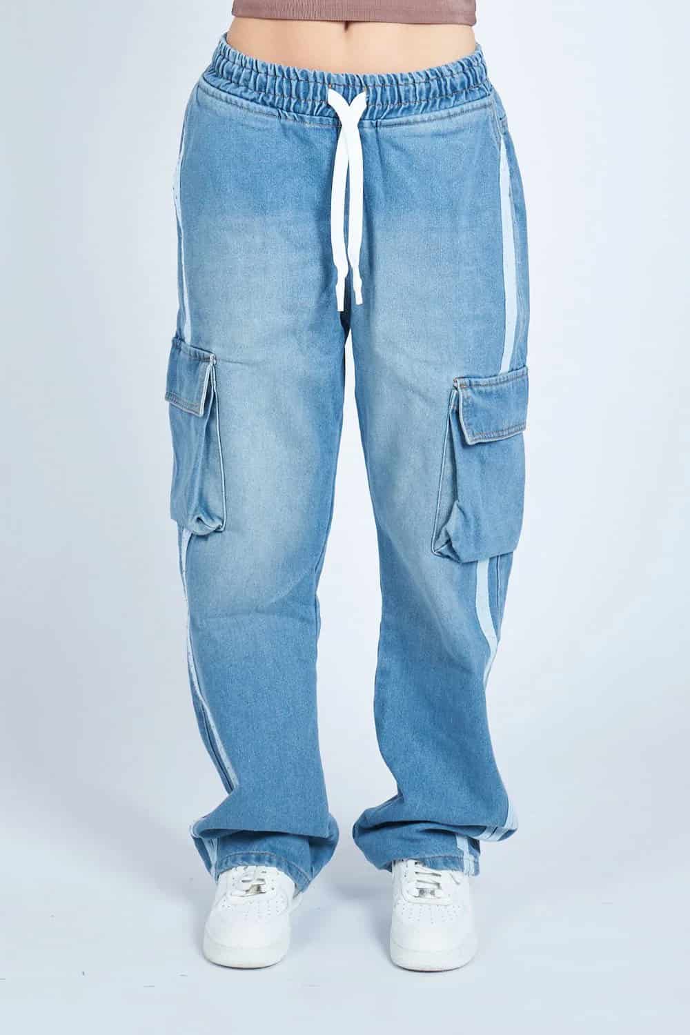 Pantalon cargo DENIM con hiladilla | DROP 03 | - miniatura 1