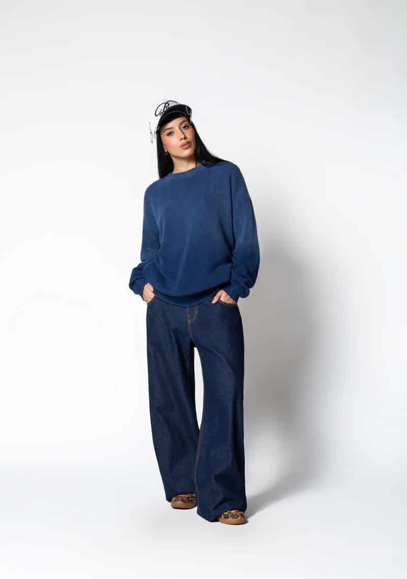 Dopamine blue knit crewneck - miniatura 12