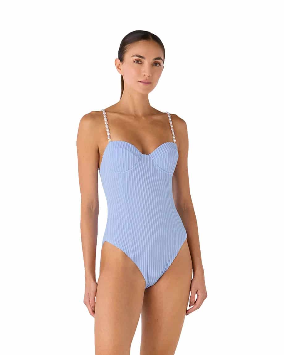 Vestido de Baño Entero Mare Shell Sky - miniatura 1