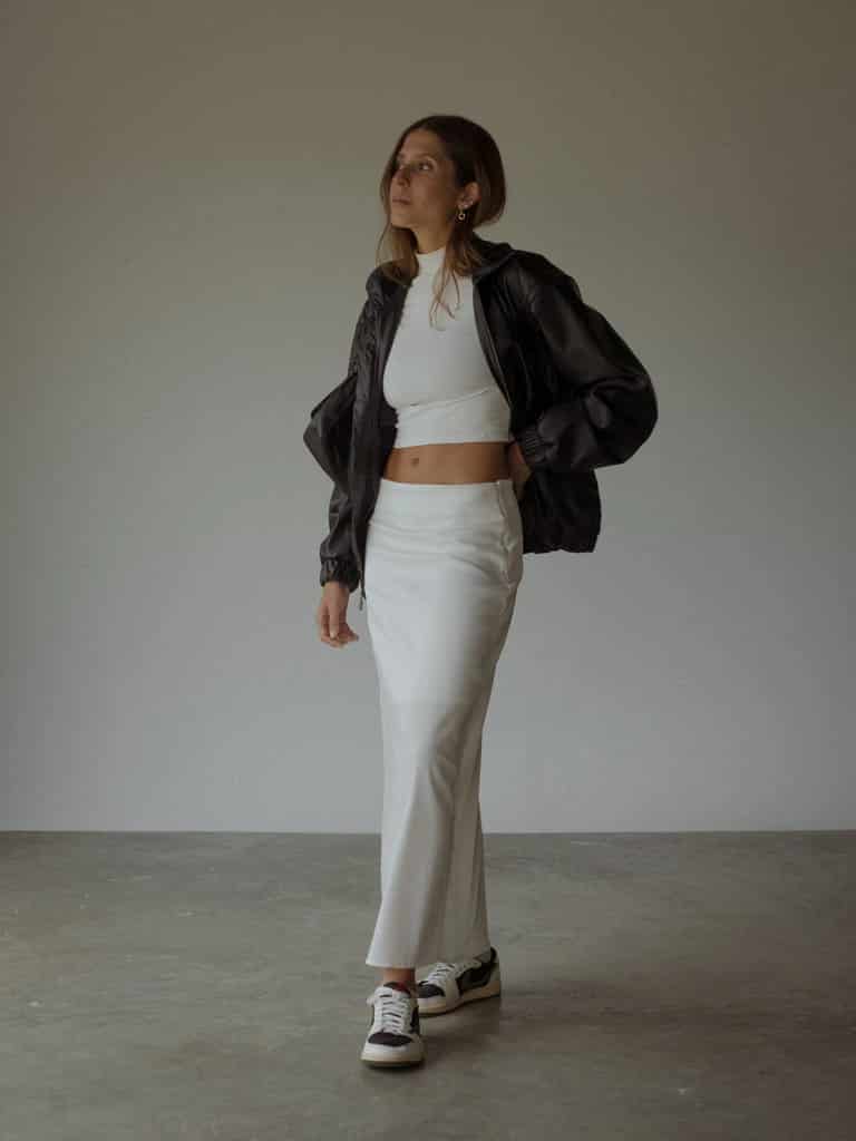 LONG CORE SKIRT  - SOFT WHITE - miniatura 9