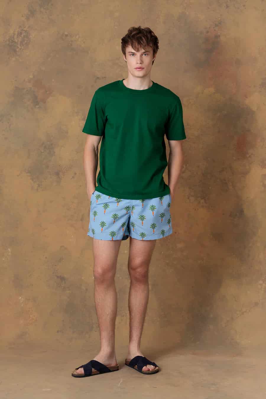 Men's cotton t-shirt orfeo green - miniatura 4