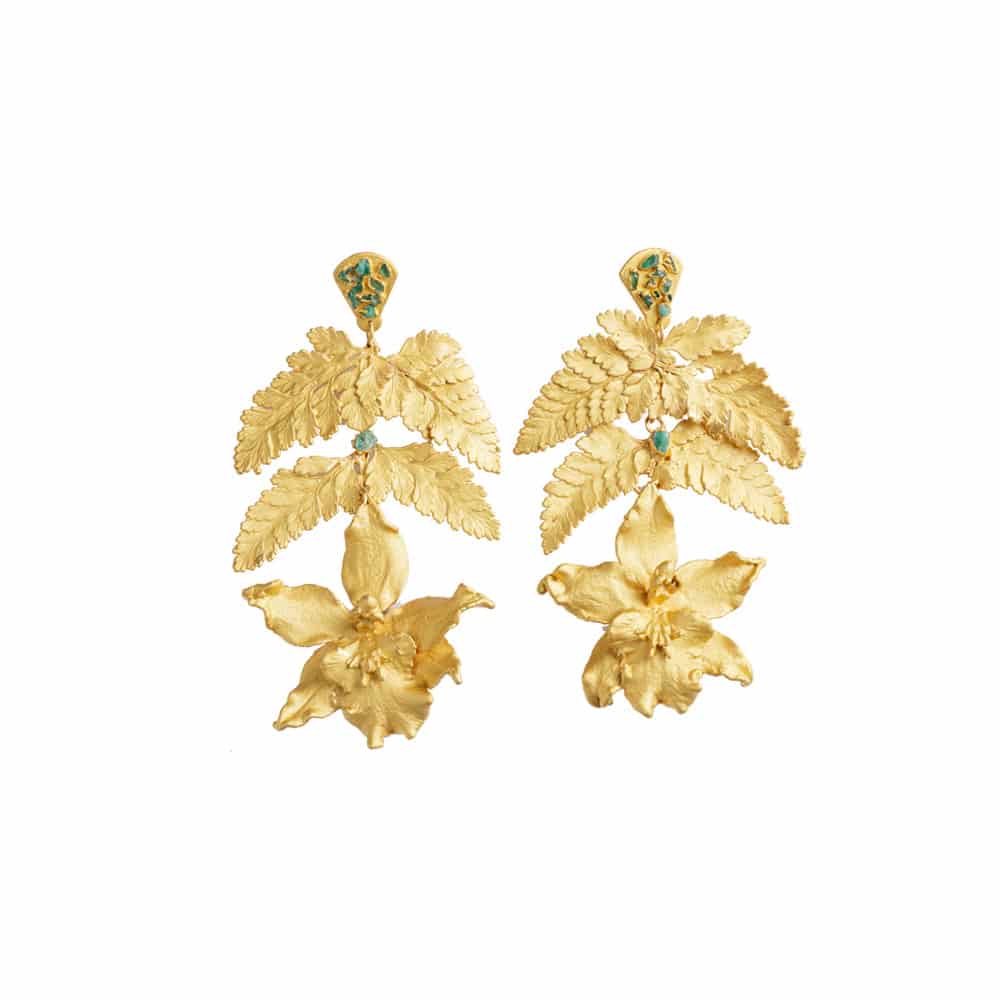 ARETES WILSONARA Y HELECHO ENCAJE - miniatura 1