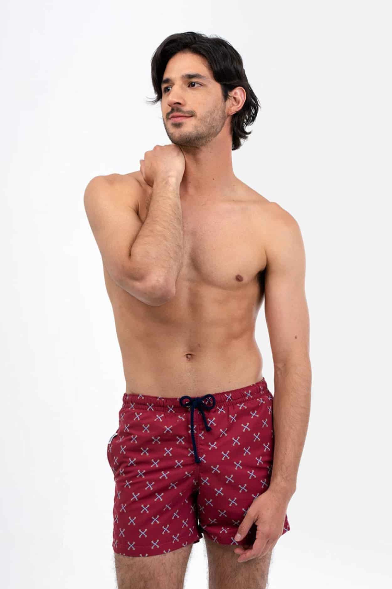 Men's string swim trunk bordeos - miniatura 1