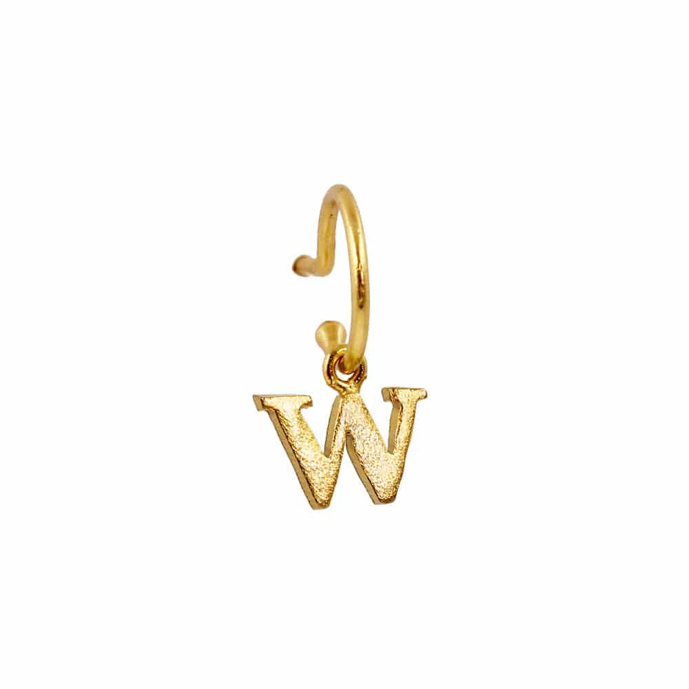 PreOrder Baby Hoops 9mm Letra Gold - miniatura 20