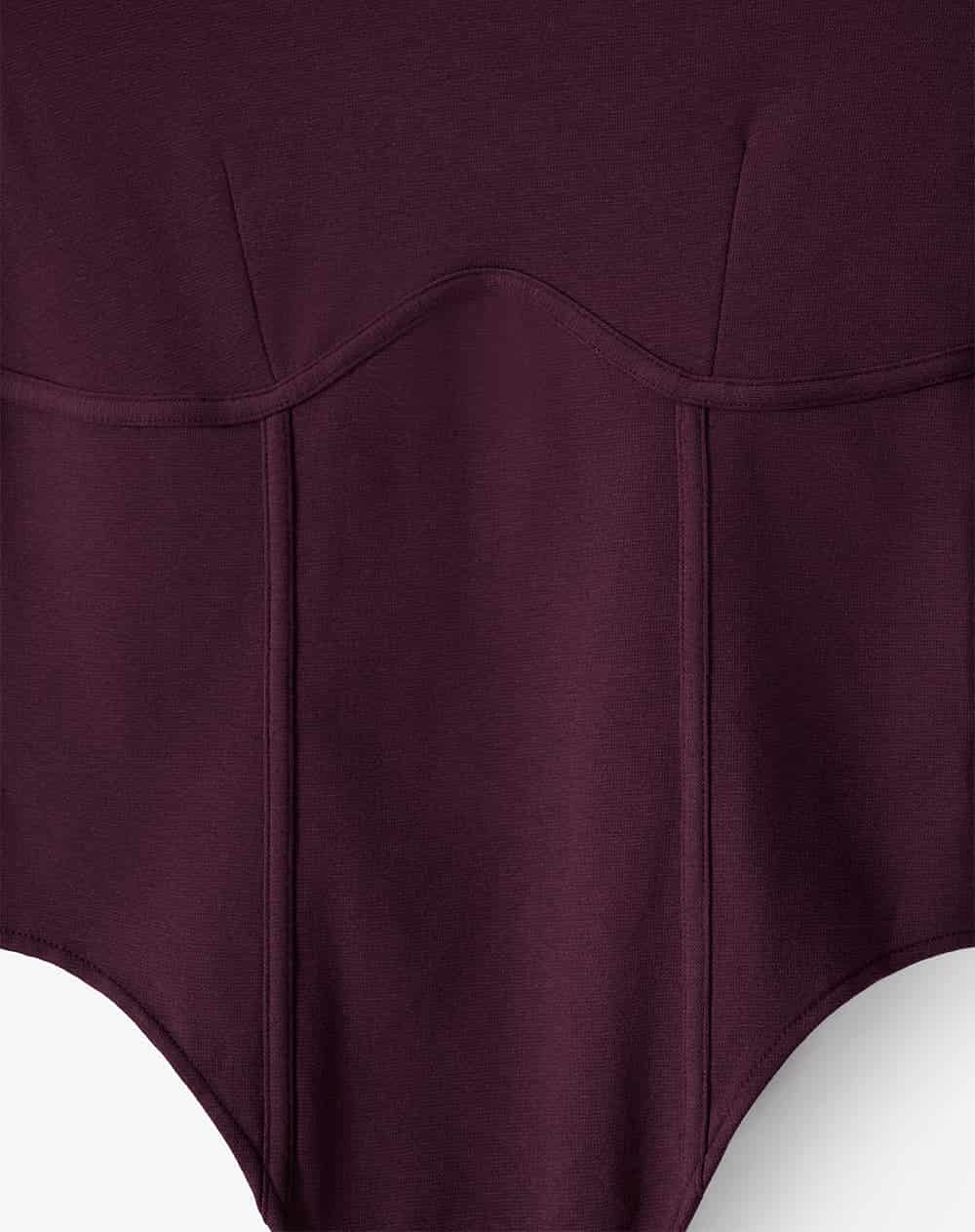 Body slim manga larga vinotinto mujer GEF | MORAT - miniatura 9