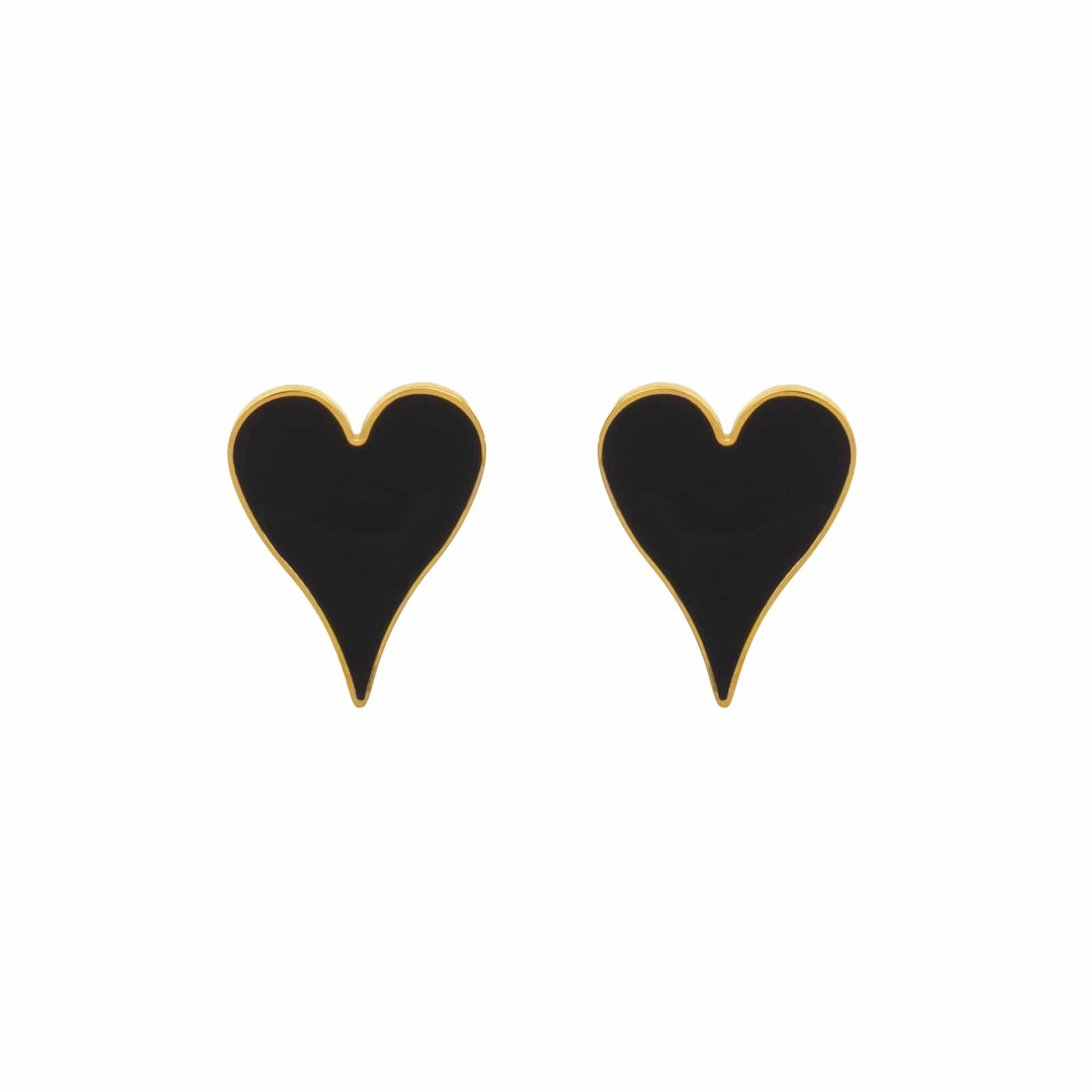 ARETES BLACK HEART - miniatura 3