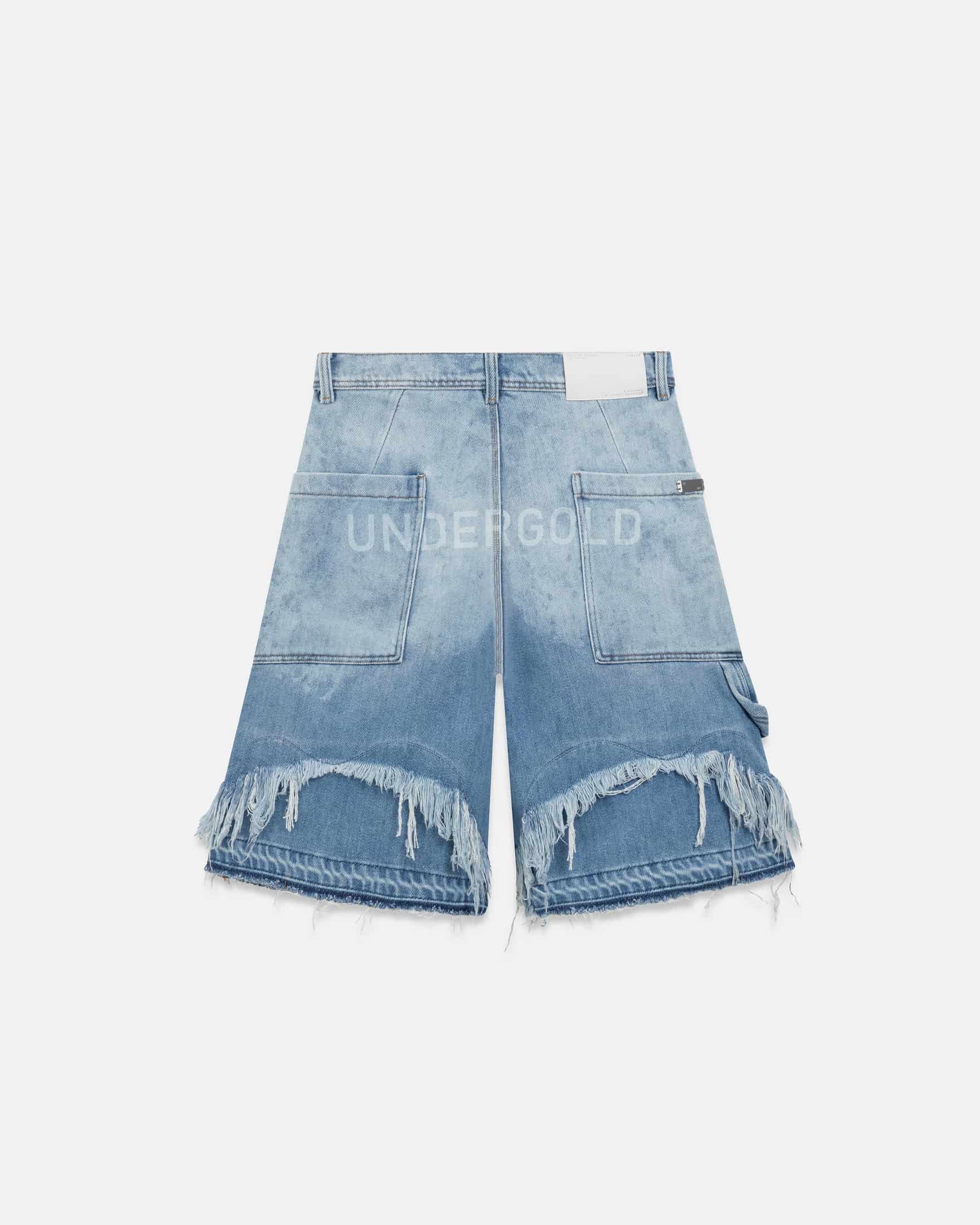 Holy State UNDRGLD Double Destroyed Jorts Blue - miniatura 1