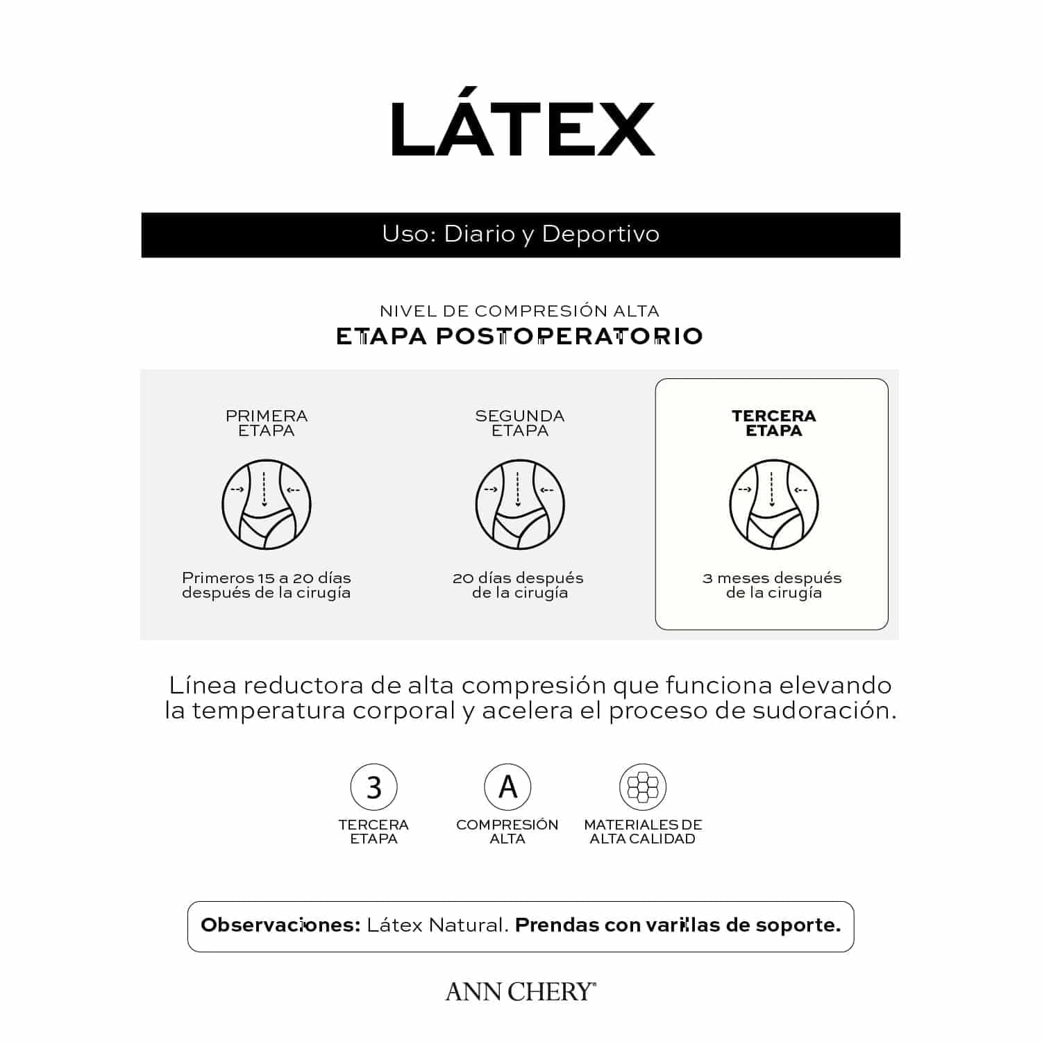 Chaleco látex 3 Broches Mujer - miniatura 12