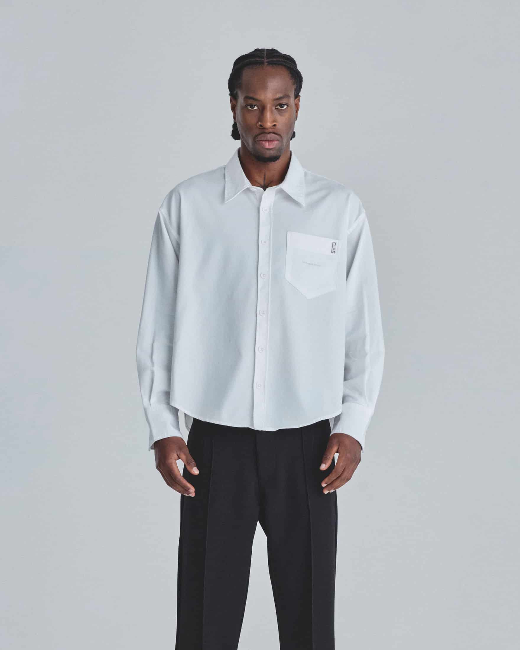 Undergold Studio Boxy Fit Long Sleeve Shirt White - miniatura 2