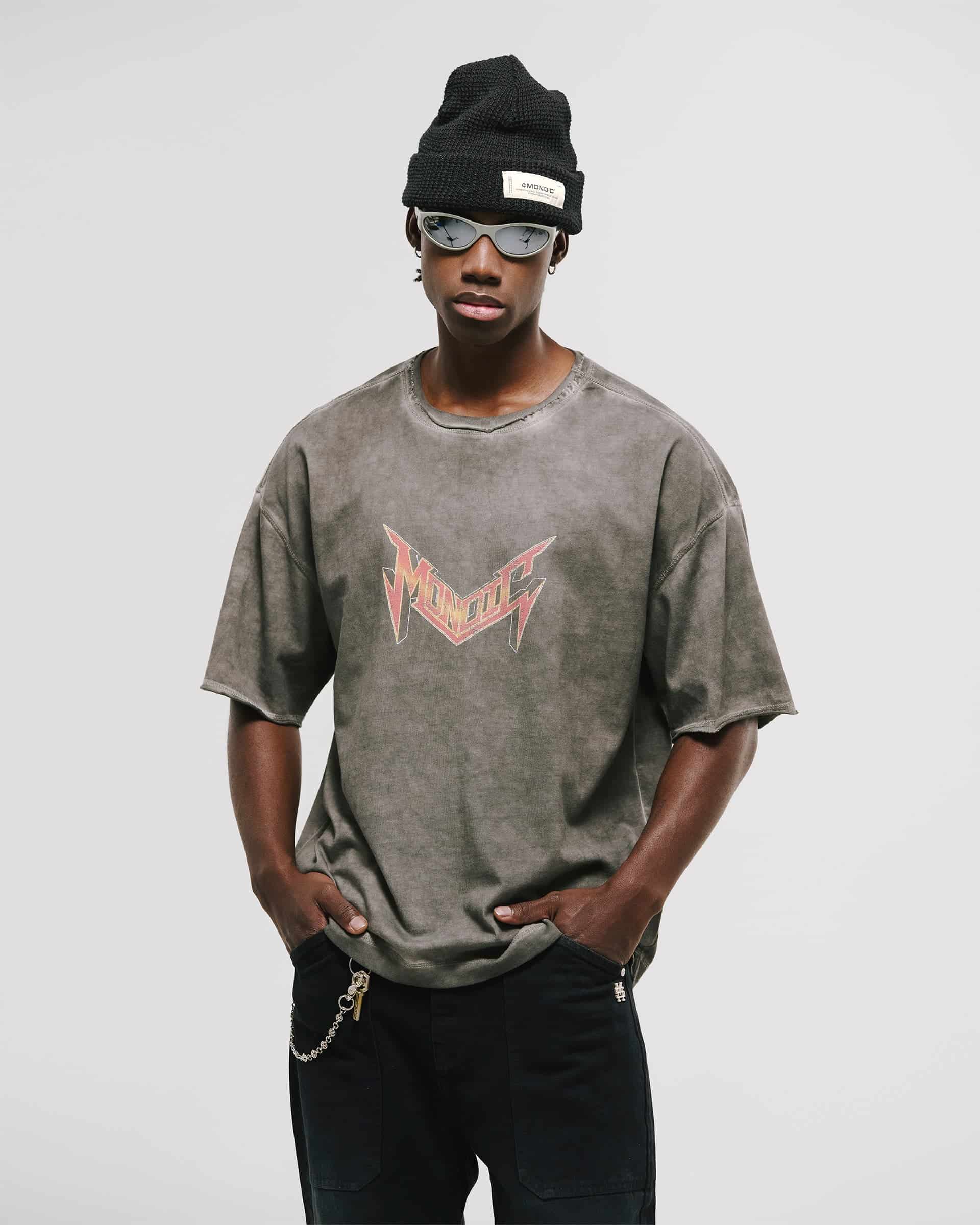 Camiseta Boxy Fit World Tour - Gris Desgastado (Exclusiva) - miniatura 6