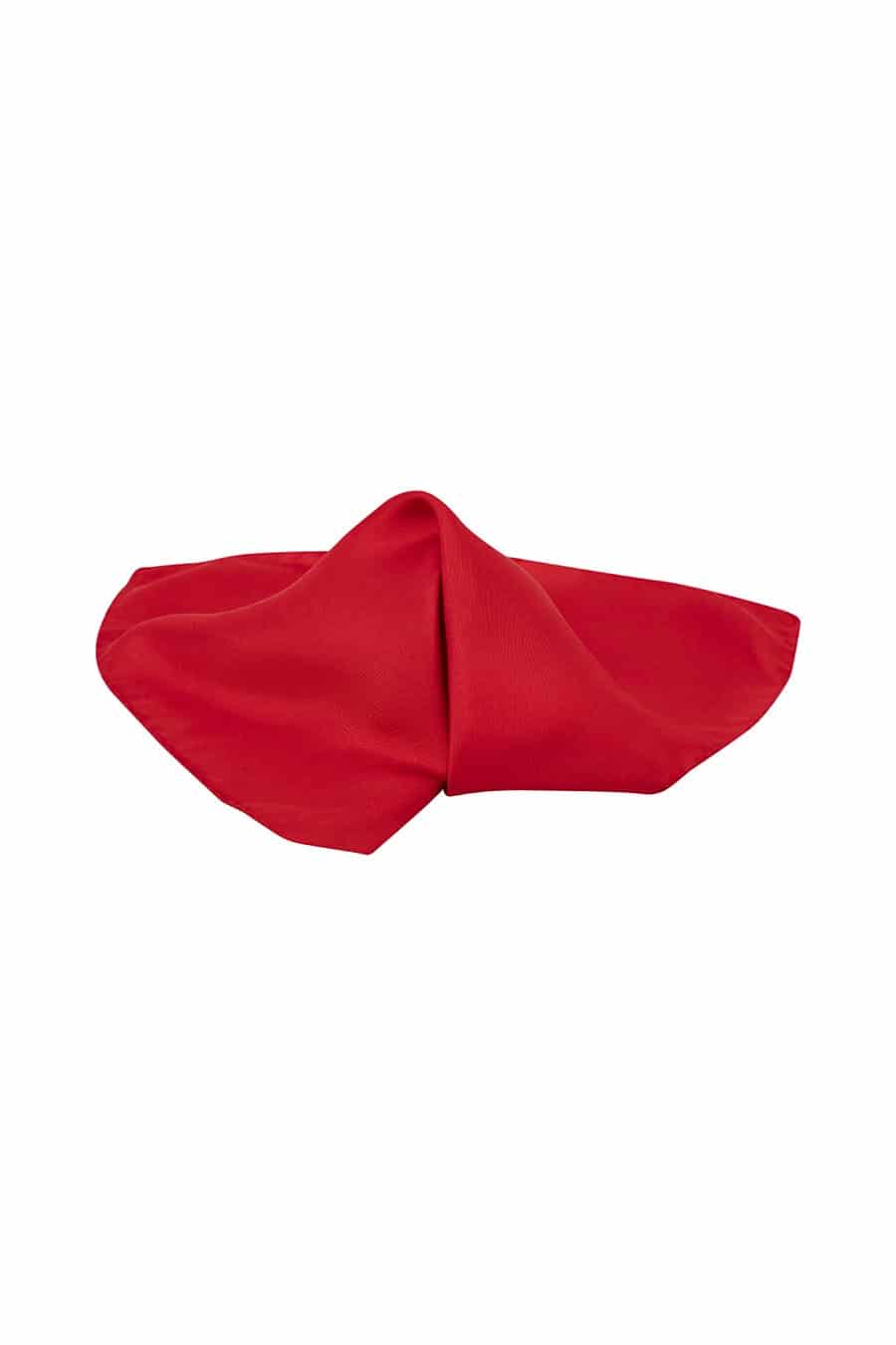 Men's silk red handkerchief - miniatura 1